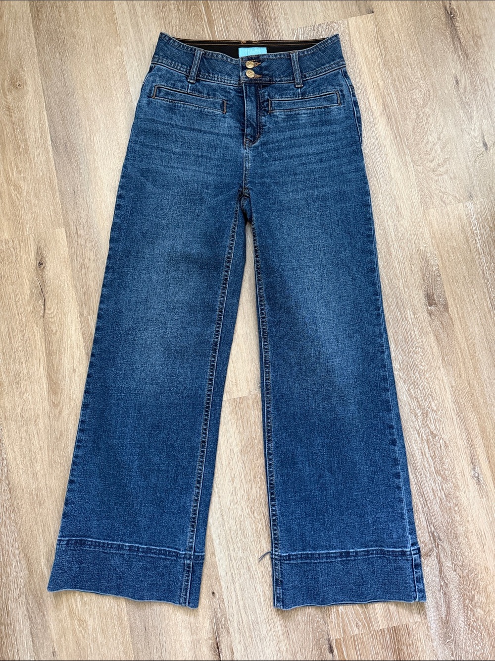 NWT Draper James RSVP Wide Leg Crop Jeans 2
